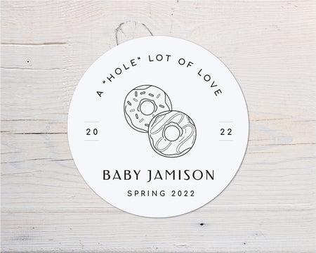 A "Hole" lot of Love, for Baby Donut Stickers