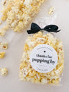 Thanks for popping by, Popcorn Favor Stickers
