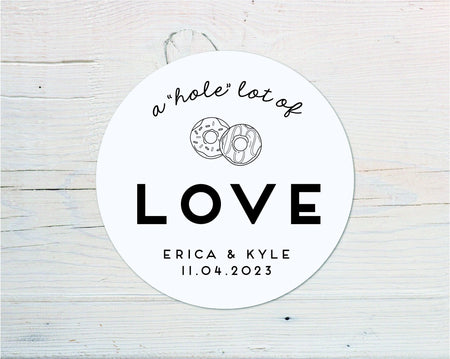 A "hole" lot of Love, Donut Favor Stickers