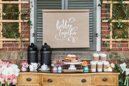 Custom Wedding Coffee Cup Sleeves | Monogrammed Paper Sleeves
