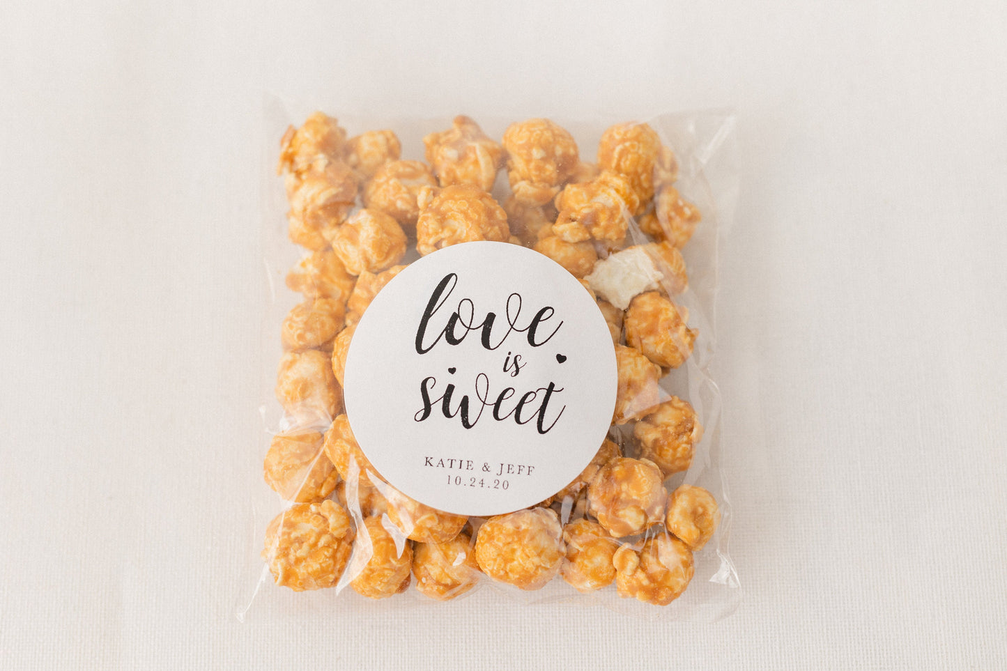 Personalized Love is Sweet Stickers: Wedding & Shower Favors