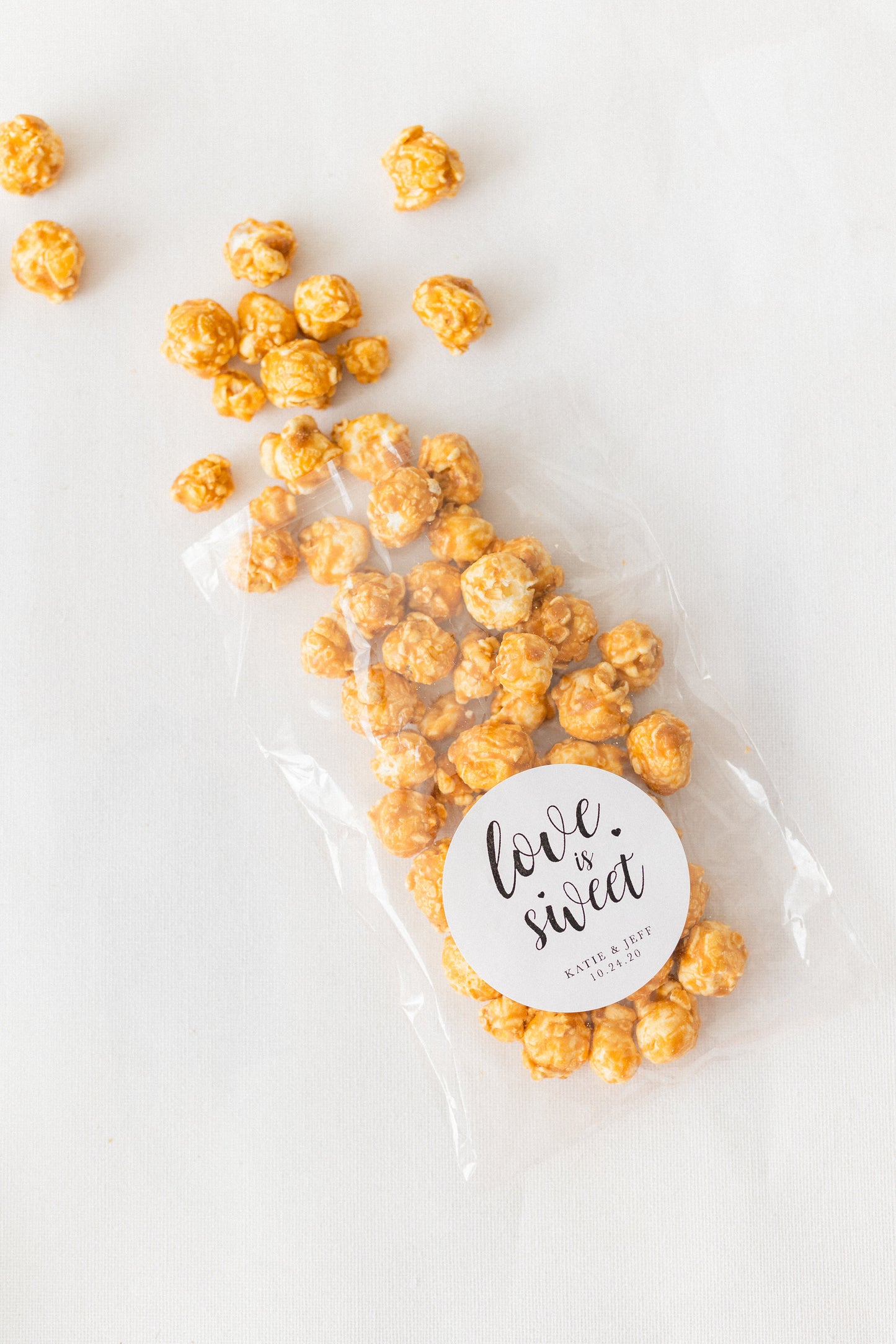 Personalized Love is Sweet Stickers: Wedding & Shower Favors