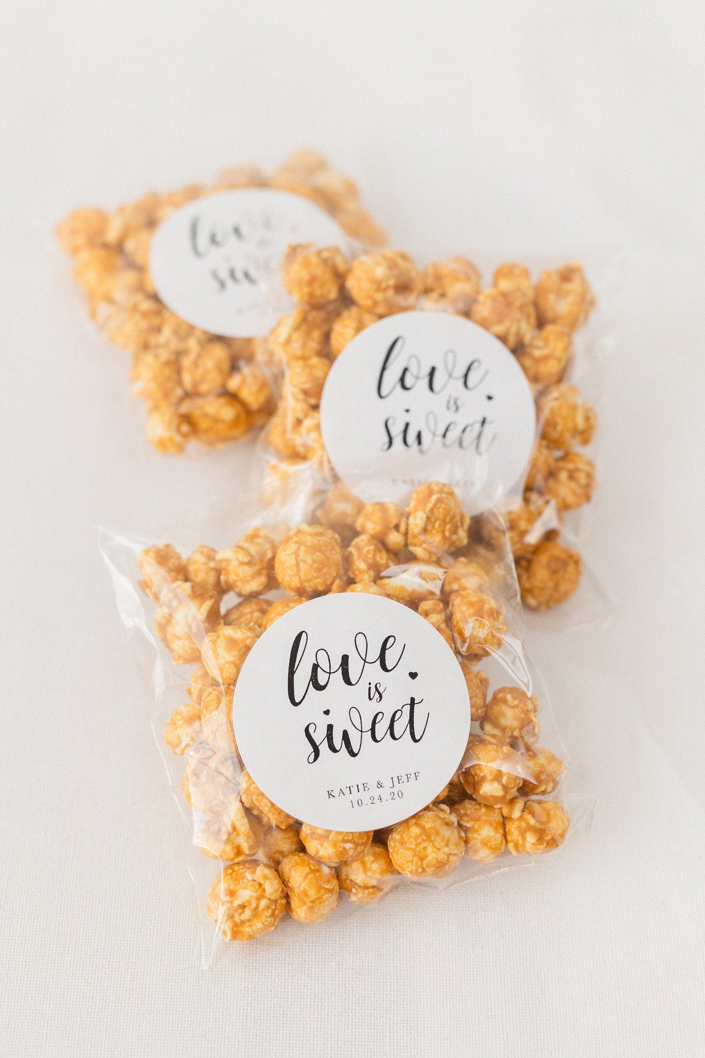 Personalized Love is Sweet Stickers: Wedding & Shower Favors