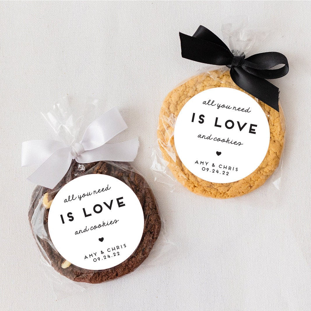 Personalized Stickers for Cookie Favors, Round Treat Labels, 2.5 inch STICKERS ONLY