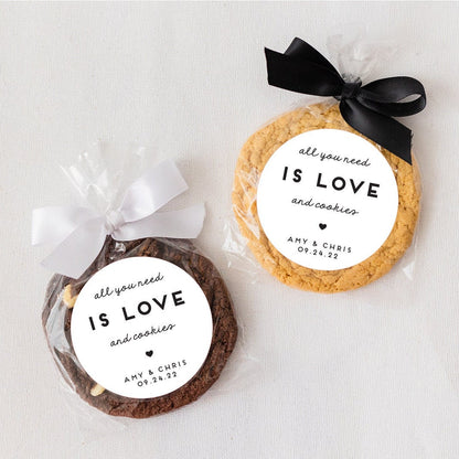 Personalized Stickers for Cookie Favors, Round Treat Labels, 2.5 inch STICKERS ONLY