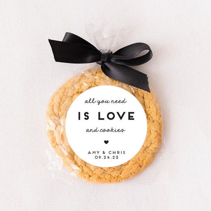 Personalized Stickers for Cookie Favors, Round Treat Labels, 2.5 inch STICKERS ONLY