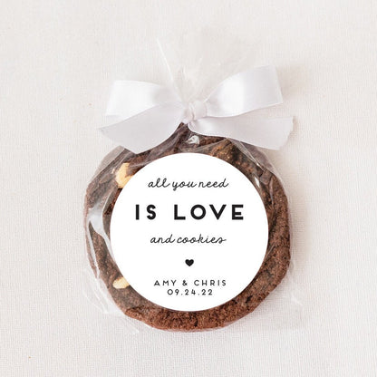 Personalized Stickers for Cookie Favors, Round Treat Labels, 2.5 inch STICKERS ONLY