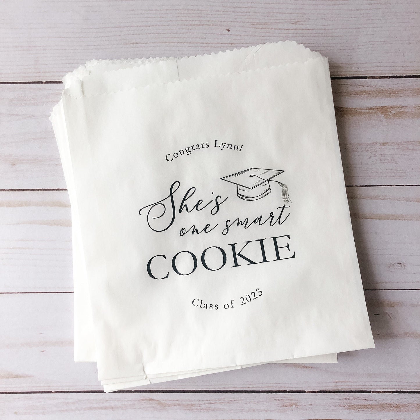 One Smart Cookie Bag, Class Of 2024, Cookie Bags, Set of 25