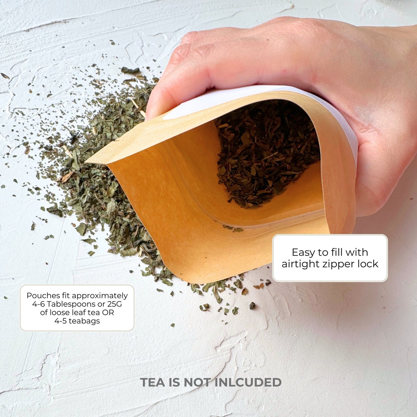 Personalized Tea Favor Bags: Floral Tea Party, Twins Baby Shower (POUCH ONLY)