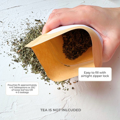 Personalized Tea Favor Bags: Floral Tea Party, Twins Baby Shower (POUCH ONLY)