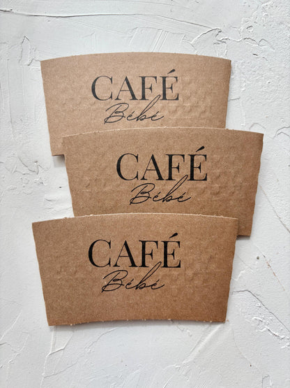 Cafe Bebe, Coffee Theme Baby Shower Coffee Cups, Spring Coffee Baby Shower, Custom Party Cups for Sip & See, Baby is Brewing Theme